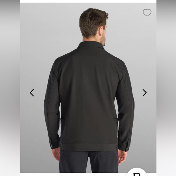 BYLT men’s district jacket black stretch classic size XL snap button up - Picture 7 of 16